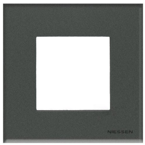 Рамка универсальная ABB Niessen Zenit 1-м. 2 мод. N2271 CF стекло графит картинка